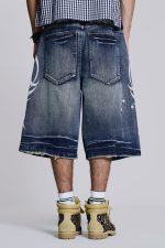 Light Wash Blade Colossus Jorts - Image 5