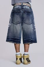Light Wash Blade Colossus Jorts - Image 7