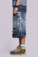 Light Wash Blade Colossus Jorts - Image 3