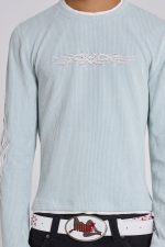 Aqua Tattoo Applique Tee - Image 6