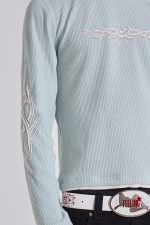 Aqua Tattoo Applique Tee - Image 7