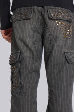Kita Bootcut Pinstripe Cargo Pants - Image 5