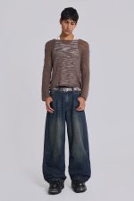 Mid Blue Slub Colossus Jeans - Image 3