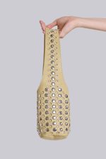 Osmium Studded Leather Bag in Cream - Image 6