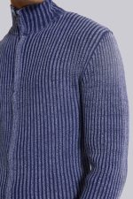Blue Lucid Knit Track Top - Image 6