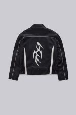 Crash Leather Biker Jacket - Image 3
