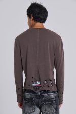 Mauve Bitten Long Sleeve Top - Image 6
