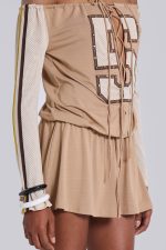 Maia Lace Up Mini Dress - Image 8