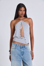 Zeila Cut Out Drape Top - Image 5