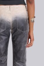 Airbrush Faux Leather Trousers - Image 3