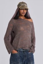 Taupe Stray Knit - Image 5