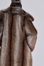 Agyness Brown Faux Fur Coat - Image 11