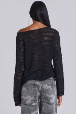Black Stray Knit - Image 4