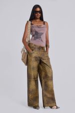 Vaca Faux Leather Colossus Trousers - Image 3