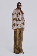 Lorax Cow Faux Fur Jacket - Image 9
