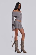 Vargo Knit Lace Up Top - Image 5