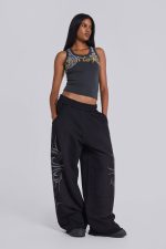 Black Baggy Blade Joggers - Image 2