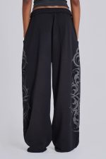 Black Baggy Blade Joggers - Image 3