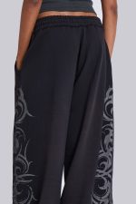 Black Baggy Blade Joggers - Image 6