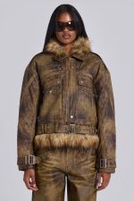 Vaca Faux Leather Jacket - Image 7