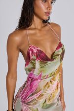 Dahlia Hand-Beaded Backless Chiffon Maxi Dress in Rosa - Image 7