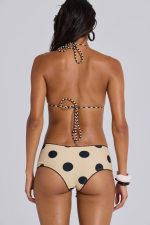 Lola Mini Short Bikini Bottoms in Polkadot Stripe - Image 2