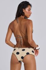 Lola Mini Short Bikini Bottoms in Polkadot Stripe - Image 7