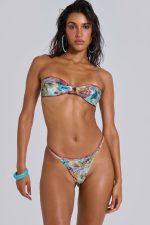 Daria Whipstitch Bandeau Bikini Top - Image 2