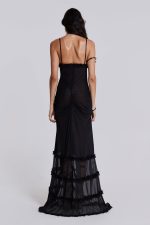 Fatale Maxi Dress in Midnight Black - Image 8