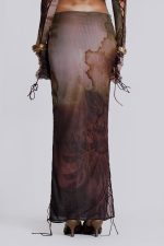 Valerie Lace Up Maxi Skirt - Image 7