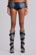 Dark Wash Toxic Denim Hot Pants - Image 2