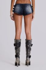 Dark Wash Toxic Denim Hot Pants - Image 5