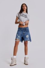 Mid Blue Revenge Jorts - Image 5