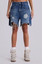 Mid Blue Revenge Jorts - Image 2