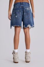 Mid Blue Revenge Jorts - Image 3