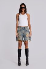 Dirty Bleach Revenge Jorts