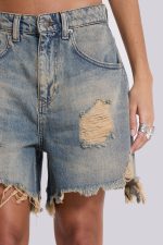 Dirty Bleach Revenge Jorts - Image 5