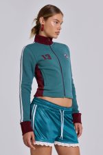 Teal Green No.13 Football Track Top - Image 3