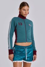Teal Green No.13 Football Track Top - Image 5