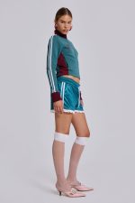 Bronwyn Broderie Football Shorts - Image 9
