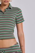 Mila Stripe Polo Shirt - Image 12