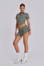 Mila Stripe Polo Shirt - Image 9