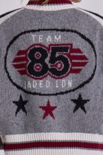 Grey Team 85 Knitted Bomber Jacket - Image 14