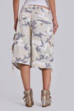 Snow Camo Cadet Cargo Shorts - Image 9
