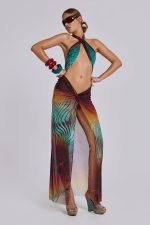 Akila Knotted Halter Maxi Dress - Image 11