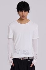 Ghost Double Layer Mist Long Sleeve Top - Image 2