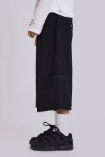 Black Pinstripe XL Goliath Baggy Shorts - Image 3