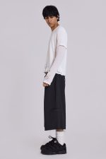 Black Pinstripe XL Goliath Baggy Shorts - Image 4