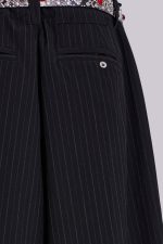 Black Pinstripe XL Goliath Baggy Shorts - Image 7