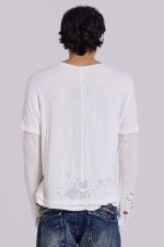 Ghost Double Layer Mist Long Sleeve Top - Image 4
